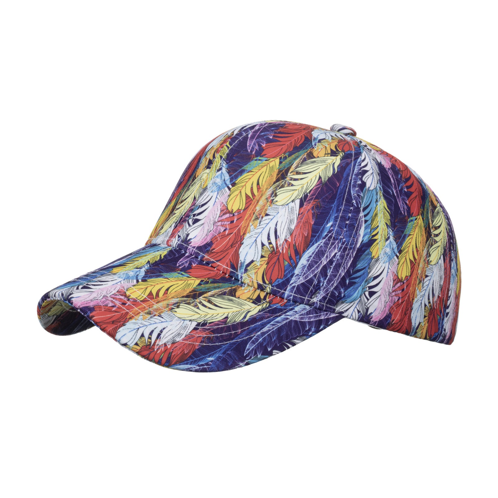 Wholesale Printed tie-dye baseball graffiti cap gradient color sun hat